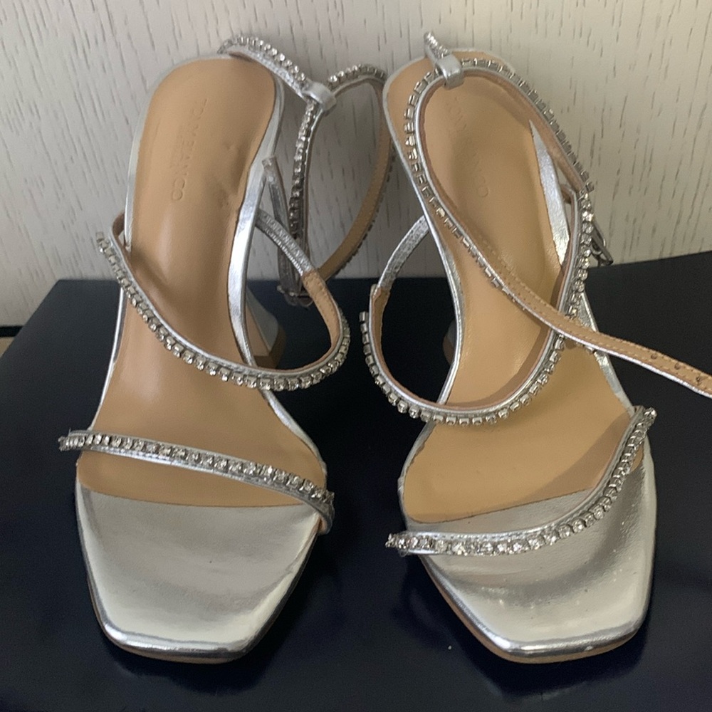 Tony Bianco Sandal in Silver Nappa Metallic SIZE 5